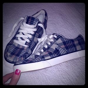 Polo Ralph Lauren plaid shoes